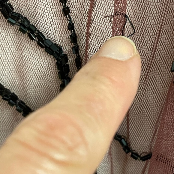 Gorgeous Free People beaded sheer slip dress! - Picture 11 of 13